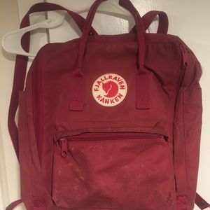 Fjallraven Kanken Backpack Medium Size Burgundy